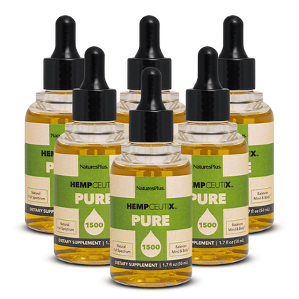 HempCeutix Pure 1500 CBD Oil Tincture (6 Pack)