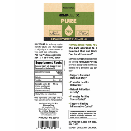 HempCeutix Pure 250 CBD Oil Tincture (6 Pack) - Hempceutix