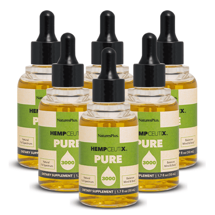 HempCeutix Pure 3000 CBD Oil Tincture (6 Pack)